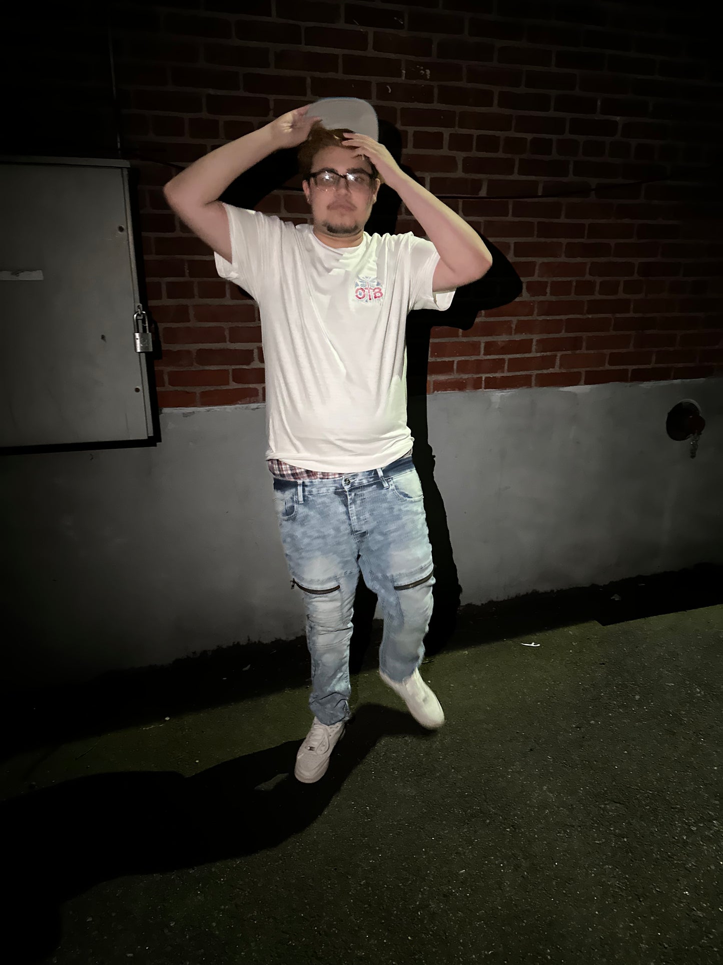 OTB faded white t shirt