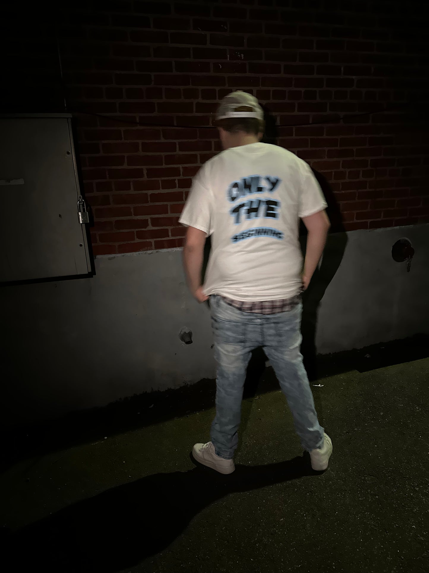 OTB faded white t shirt