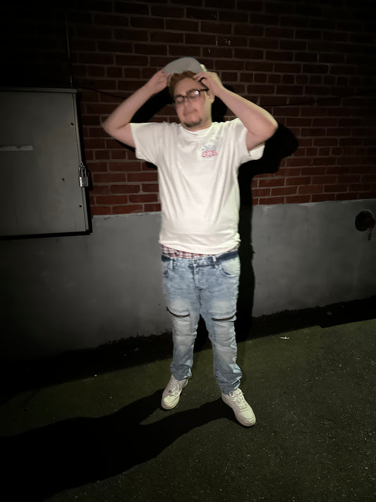 OTB faded white t shirt
