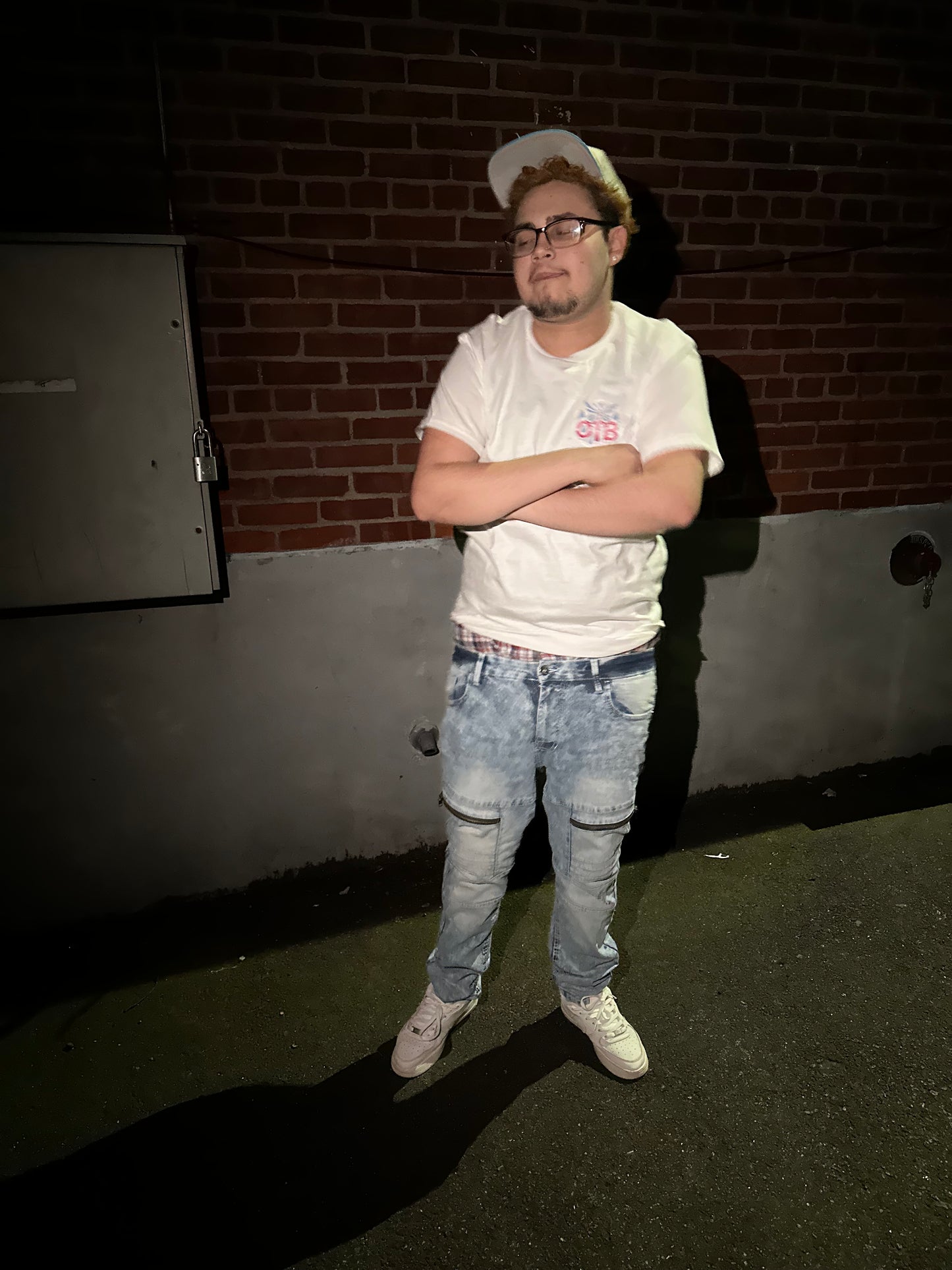 OTB faded white t shirt